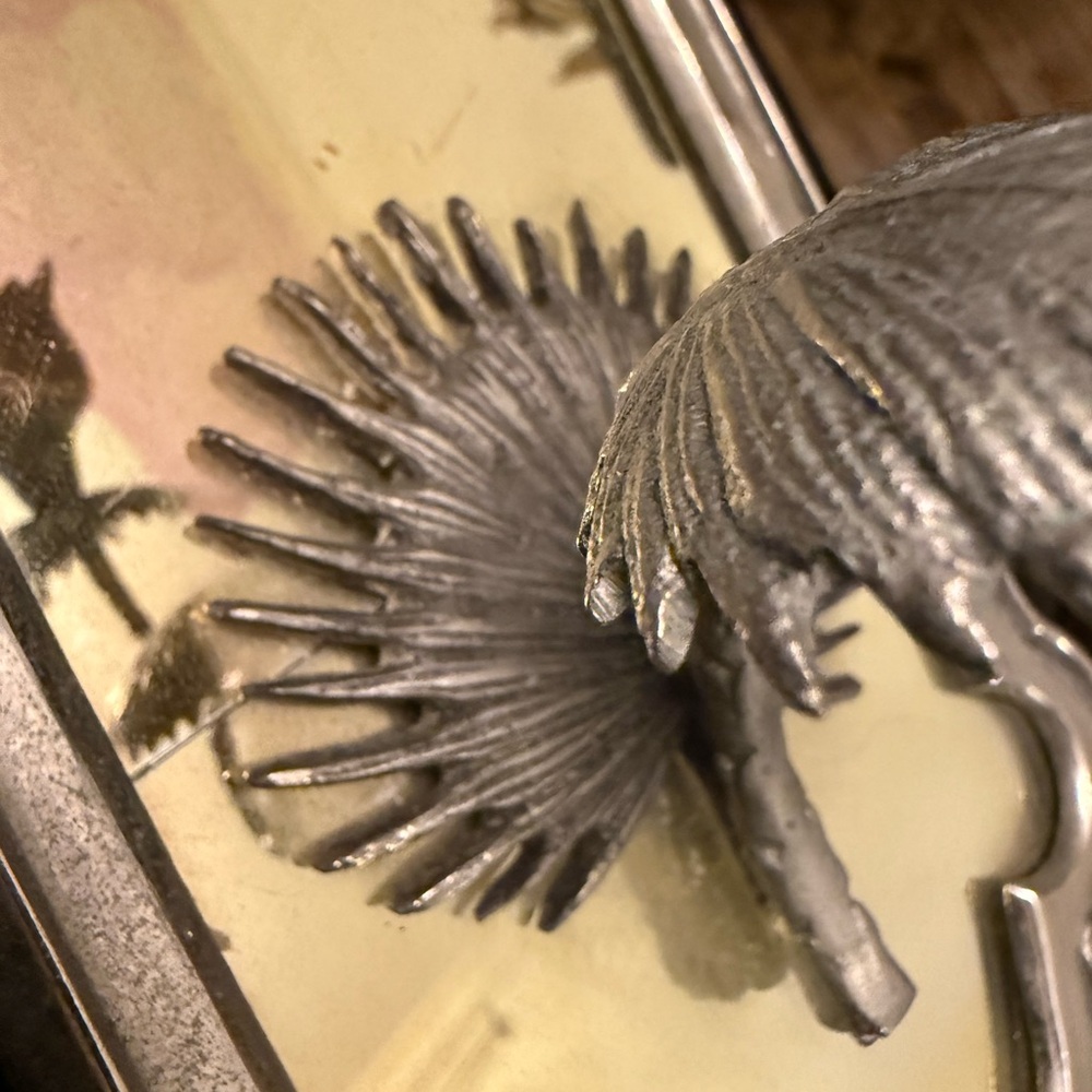Silver Palm Tree Decor